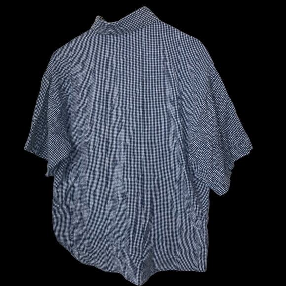 Maggie & Max Blue Gingham Embroidered Floral Button Down Shirt Women’s M - Picture 4 of 8